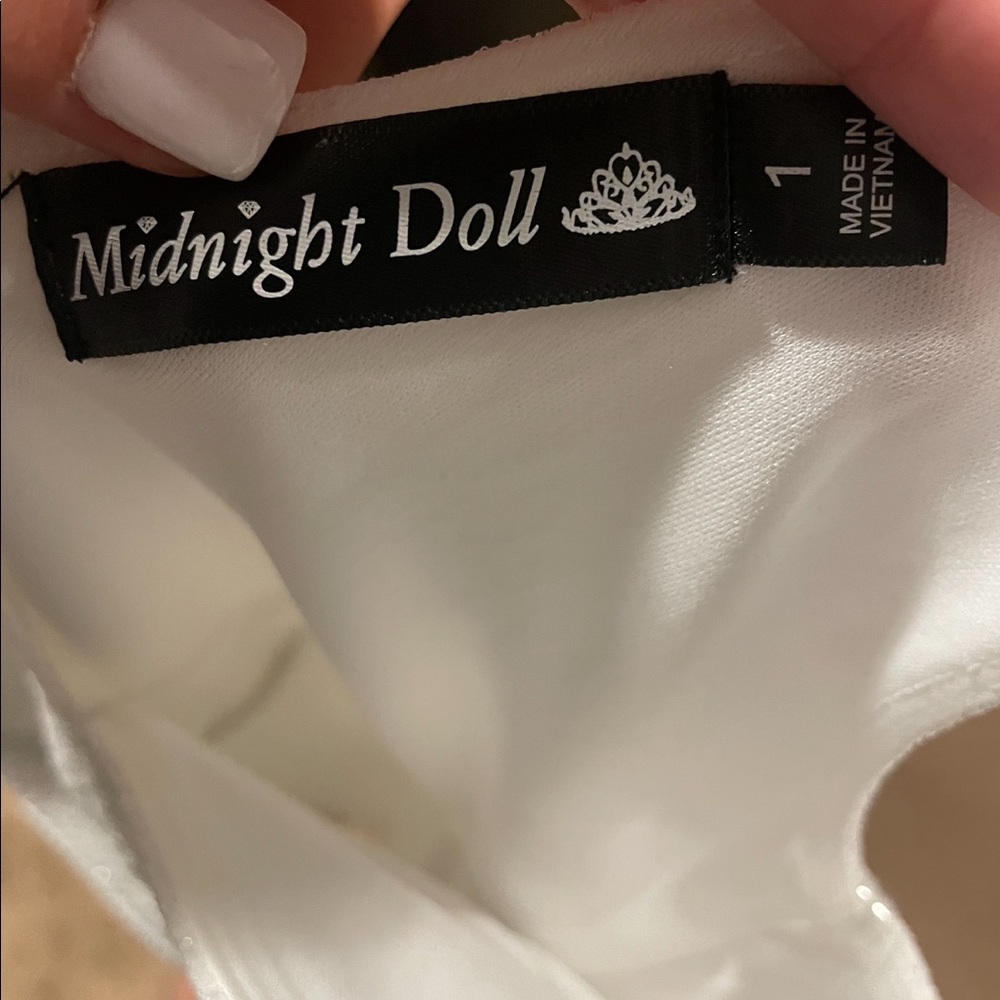 white sparkly homecoming dress never worn!